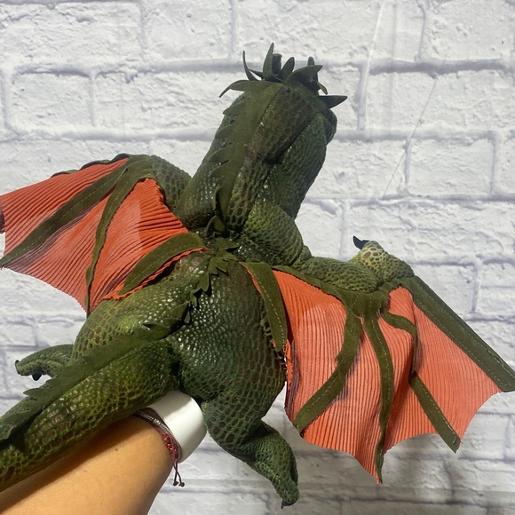Wild Republic Green Dragon Stuffed Animal - Picture 11 of 16